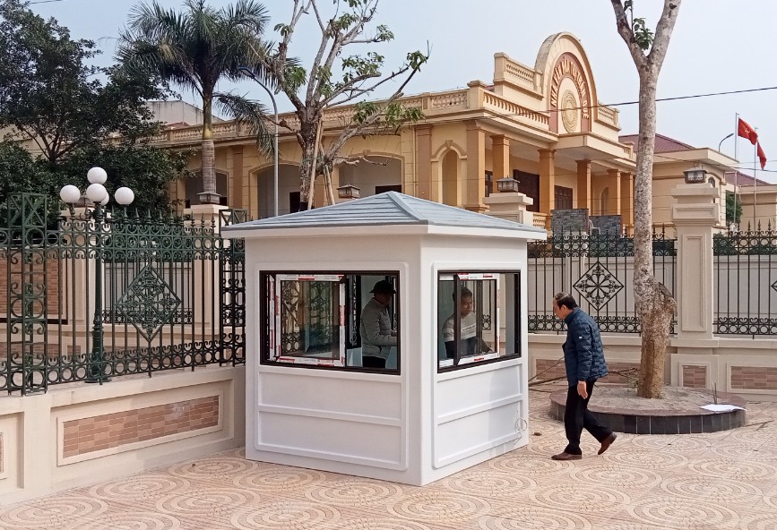 Lắp đặt chốt bảo vệ cho UBND Huyện Kim Bảng