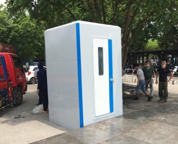 Thi công nhà vệ sinh di động kiêm nhà tắm tại Hưng Yên